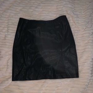 Black Leather Skirt size small